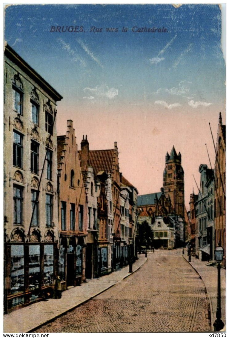 Bruges - Rue Vers La Cathedrale - Brugge