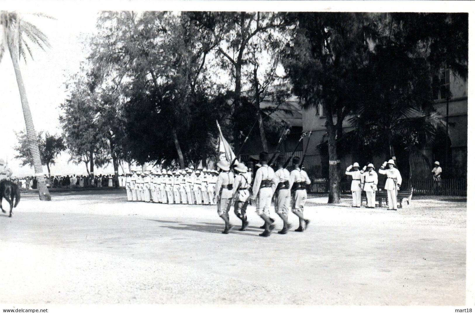 Carte Postale 1938 - Sénégal - St Louis - Revue Militaire, Défilé, Généraux - Senegal