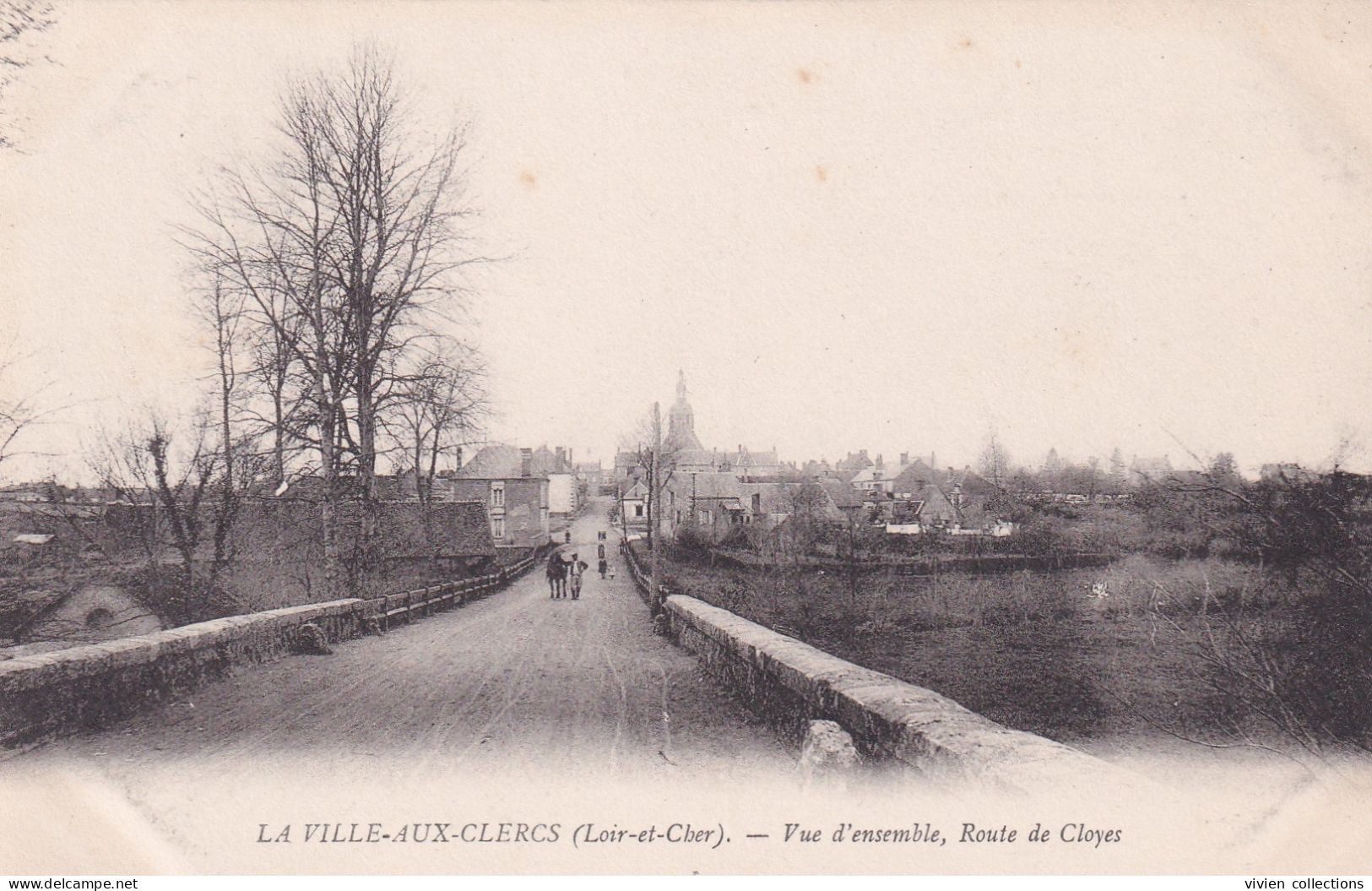 La Ville Aux Clercs (41 Loir Et Cher) Vue D'ensemble Route De Cloyes - Other & Unclassified