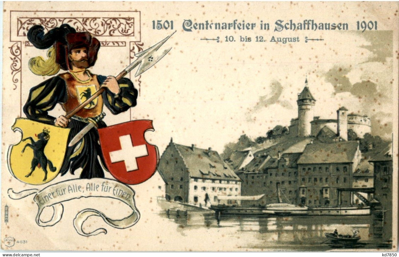 Schaffhausen - Centenarfeier Des Kantons 1901 - Schaffhouse