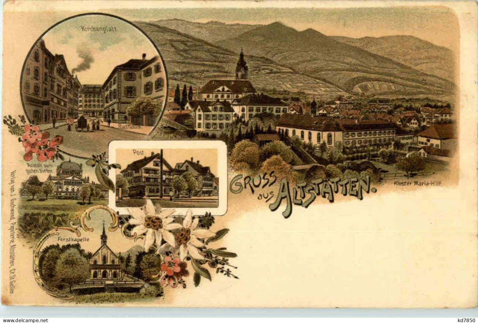 Gruss Aus Altstätten - Litho - Altstätten