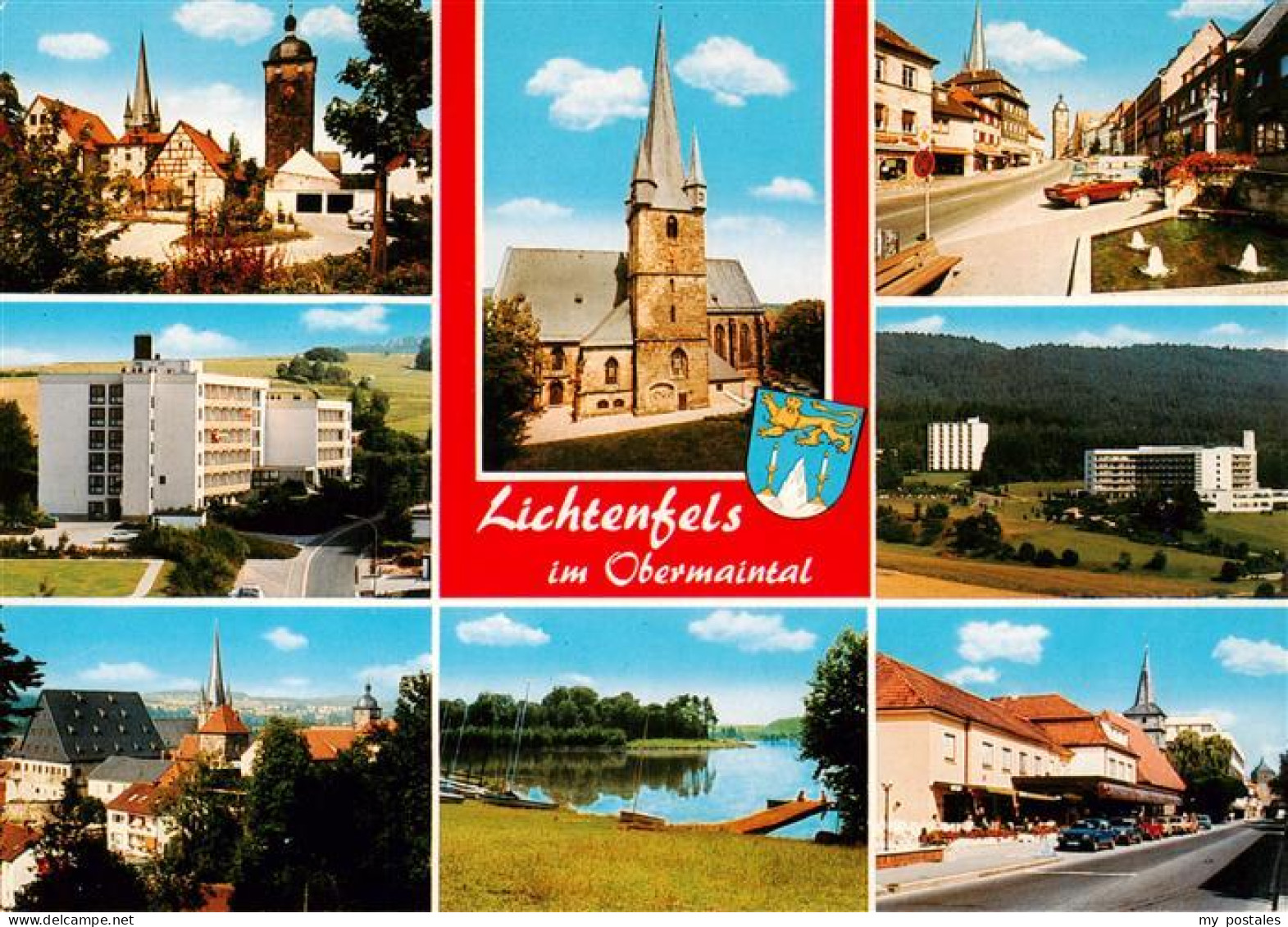 73901183 Lichtenfels Bayern Teilansichten Innenstadt Kirche Hochhaus Partie Am W - Lichtenfels