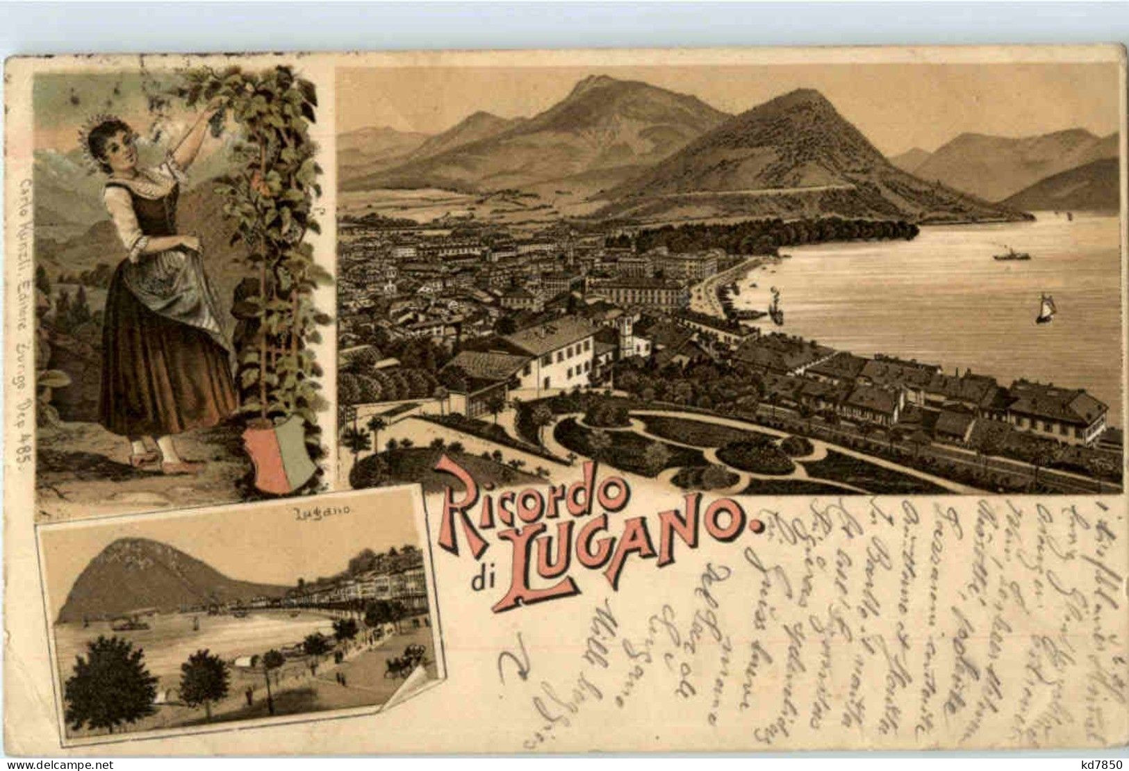 Ricordo Di Lugano - Litho - Lugano