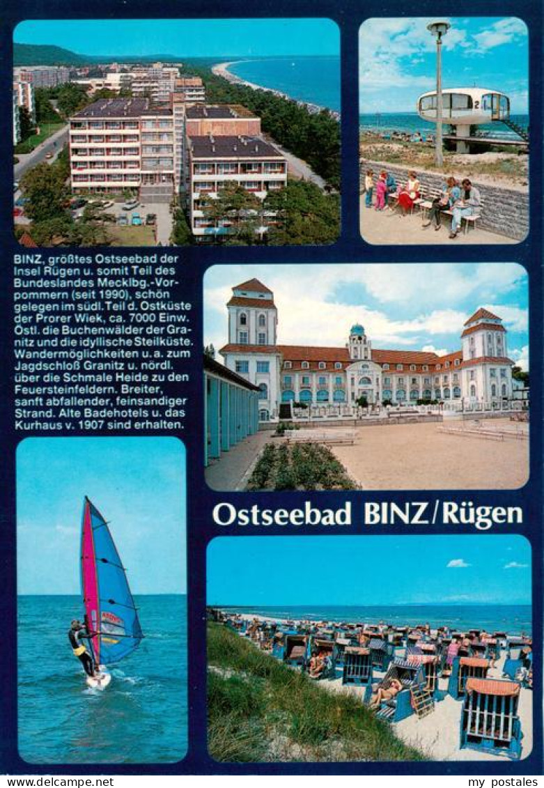 73901176 Binz Ruegen Panorama Jagdschloss Granitz Segelboot Strandpartie Binz Ru - Sonstige & Ohne Zuordnung