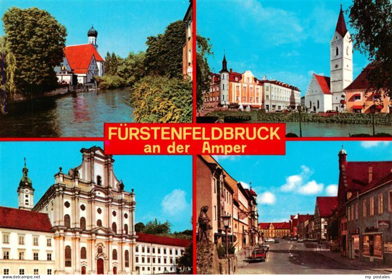 73901175 Fuerstenfeldbruck Partie An Der Amper Kirche Schloss Hauptstrasse Fuers - Fürstenfeldbruck