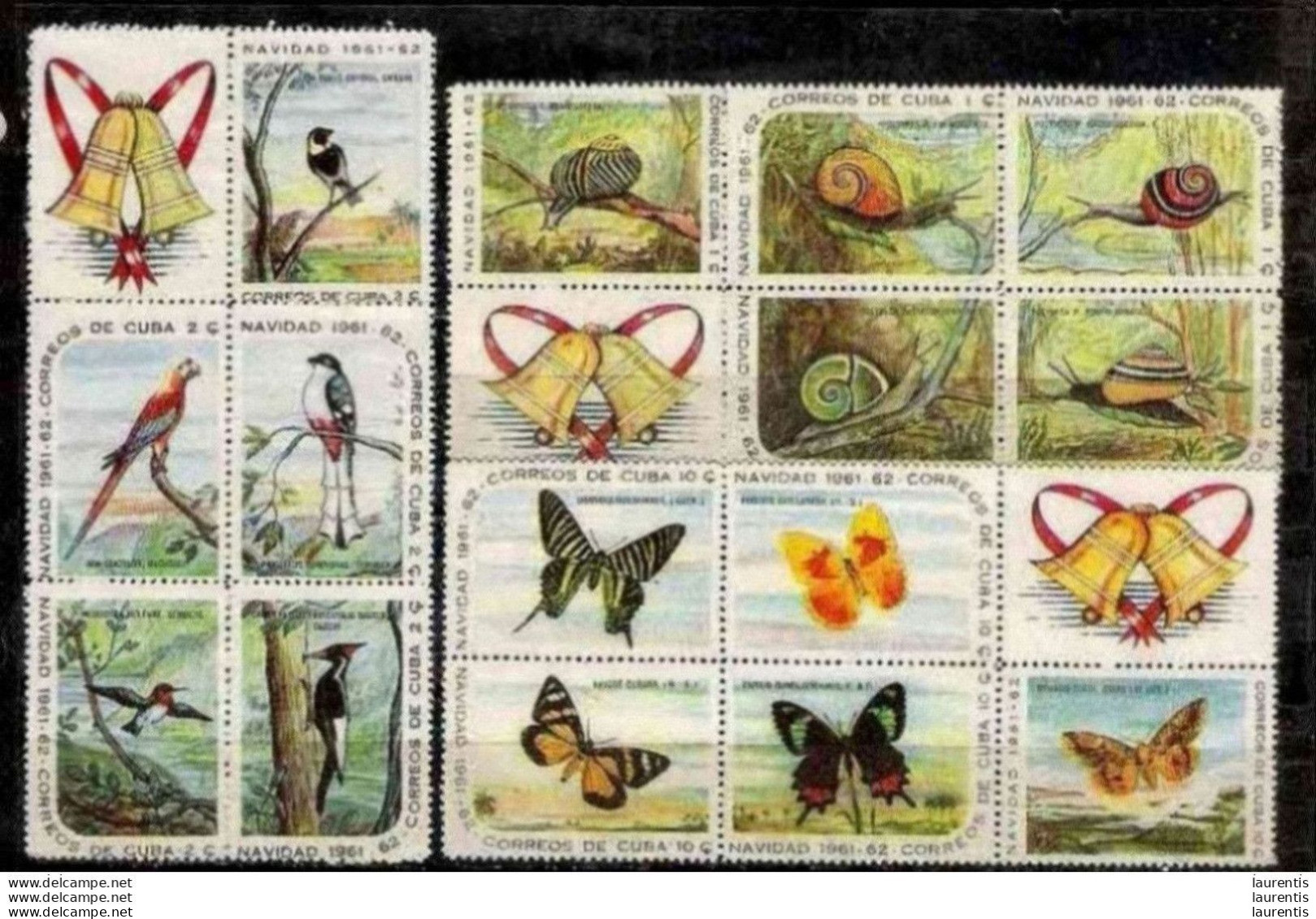 783  Birds - Shells - Butterflies - Christmas - Yv 568-82 - No Gum - Cb - 2,85 - Papillons