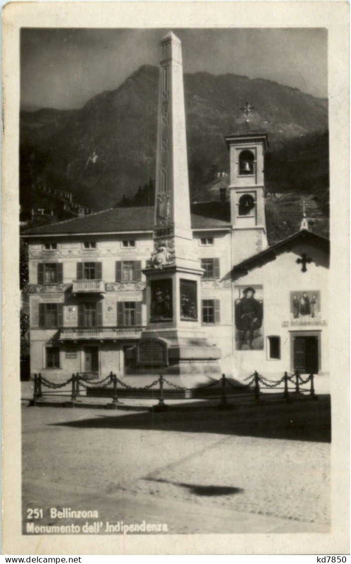 Bellinzona - Monumento Dell Indipendenza - Bellinzone