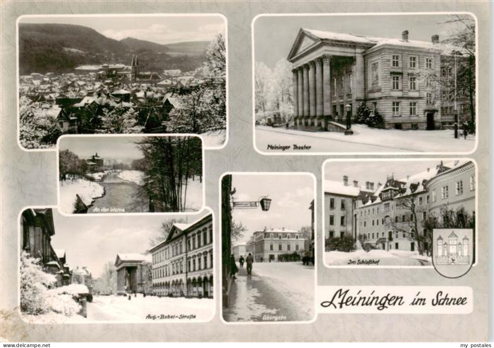 73901126 Meiningen Thueringen Panorama Werrapartie Meininger Theater Aug Bebel S - Meiningen