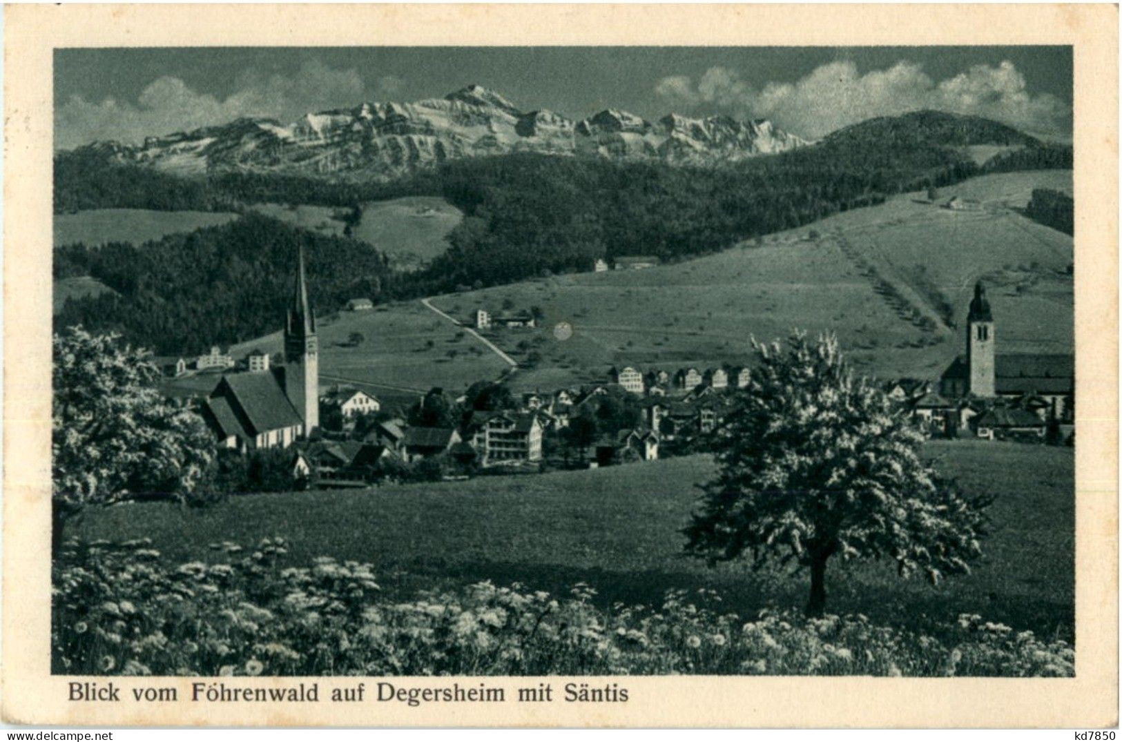 Blick Vom Föhrenwald Auf Degersheim Mit Säntis - Degersheim