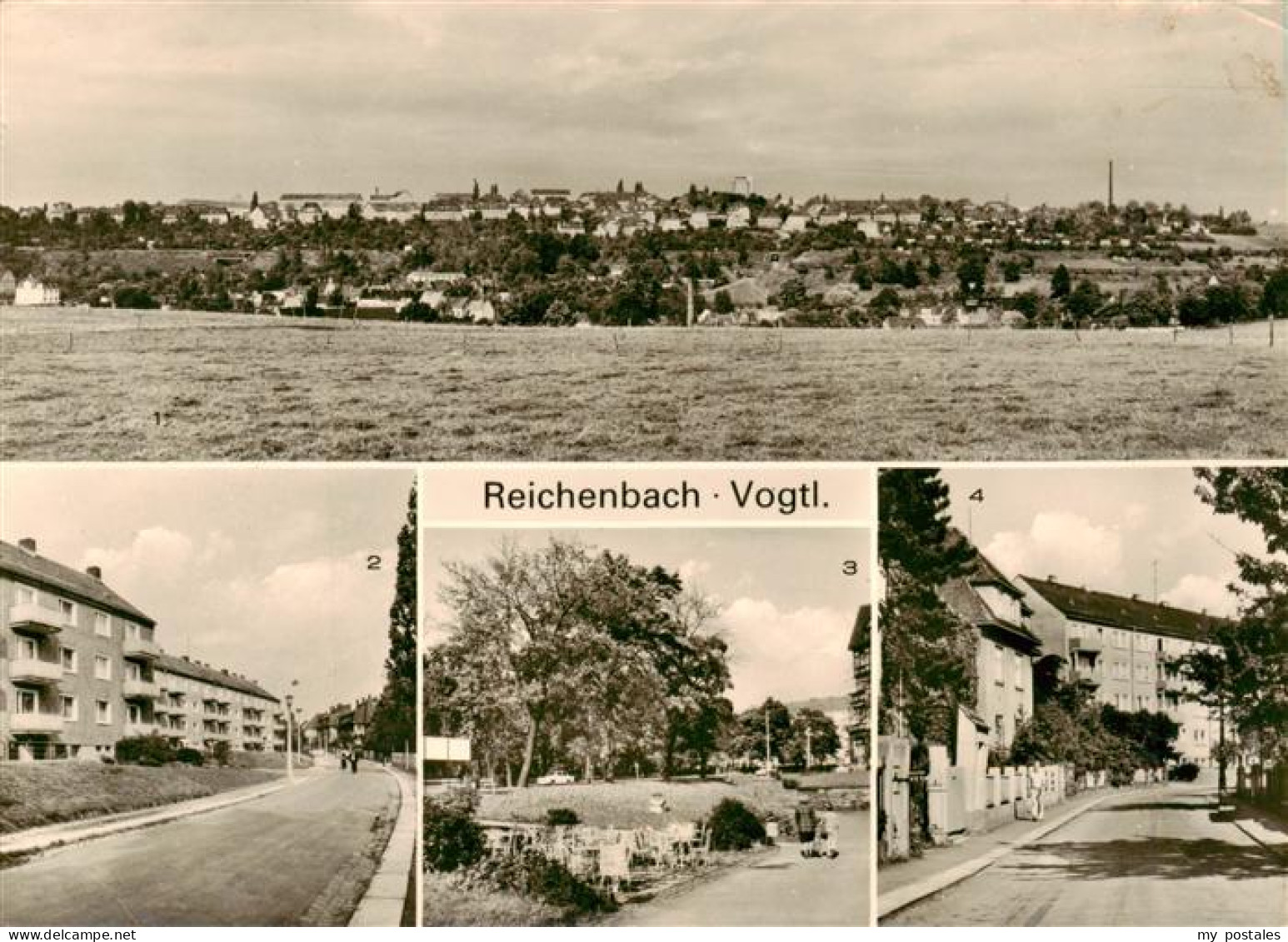 73901110 Reichenbach  Vogtland Panorama Rosenstrasse Zwickauer Strasse Parkstras - Autres & Non Classés