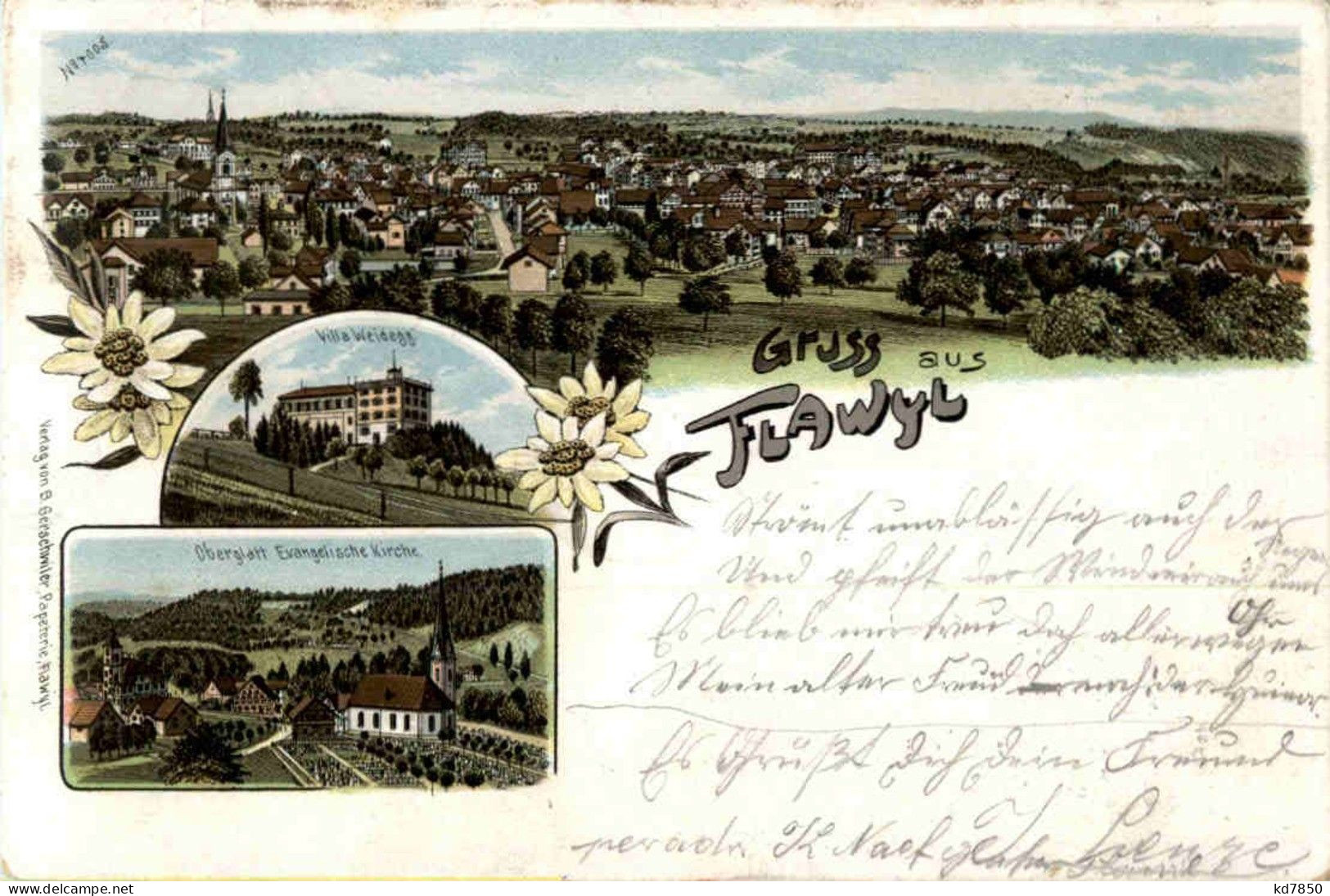 Gruss Aus Flawil - Litho - Flawil