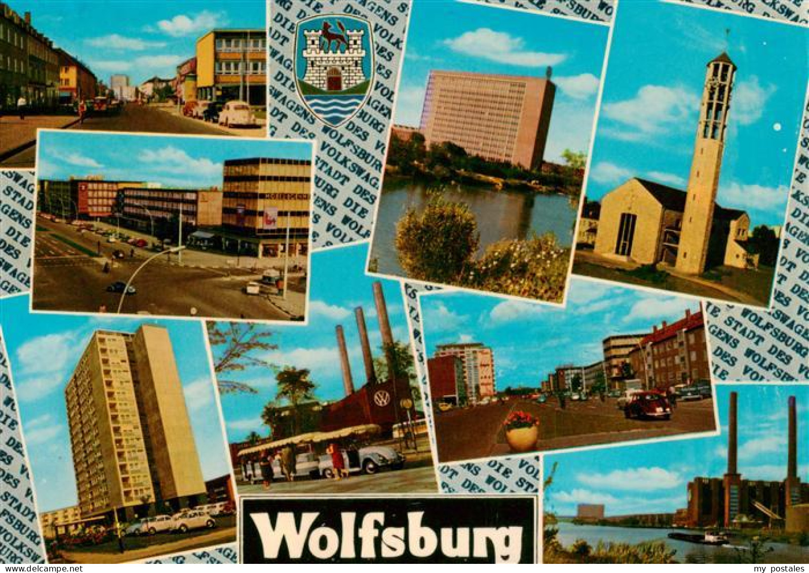 73901104 Wolfsburg Ortspartien VW Gebaeude Kirche Teilansichten Wolfsburg - Wolfsburg