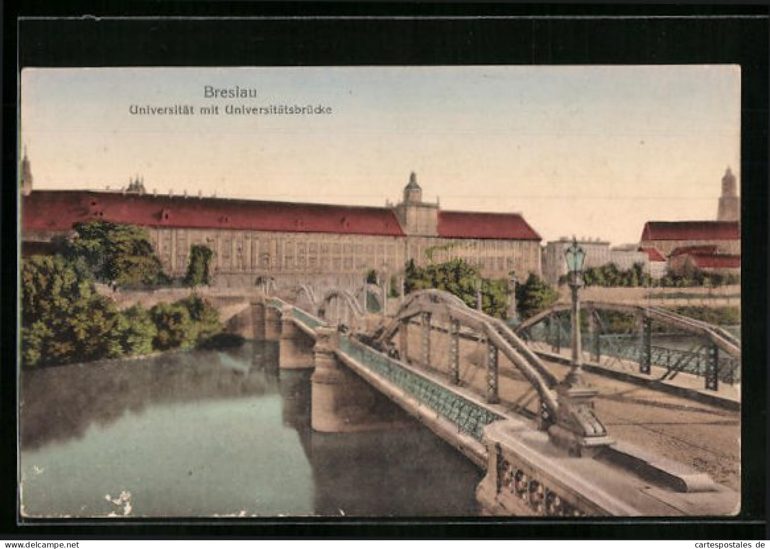 AK Breslau, Universität Mit Universitätsbrücke  - Schlesien