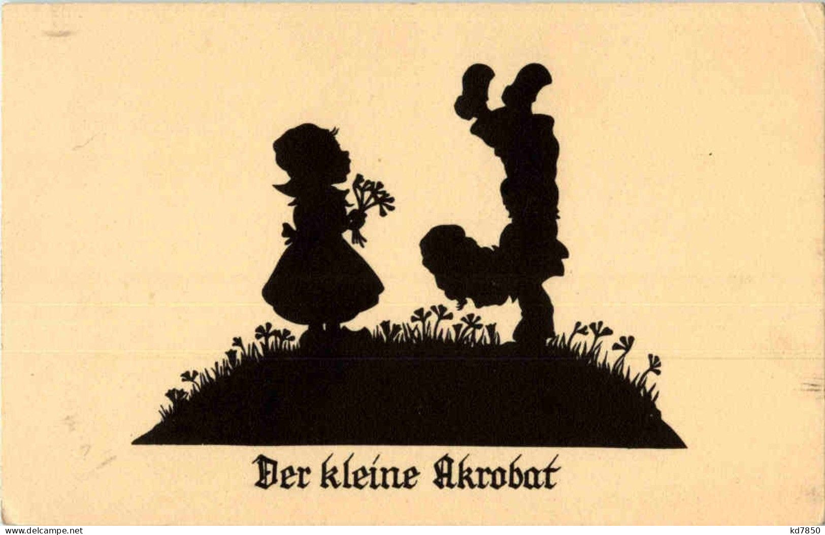 Der Kleine Akrobat - Silhouetkaarten