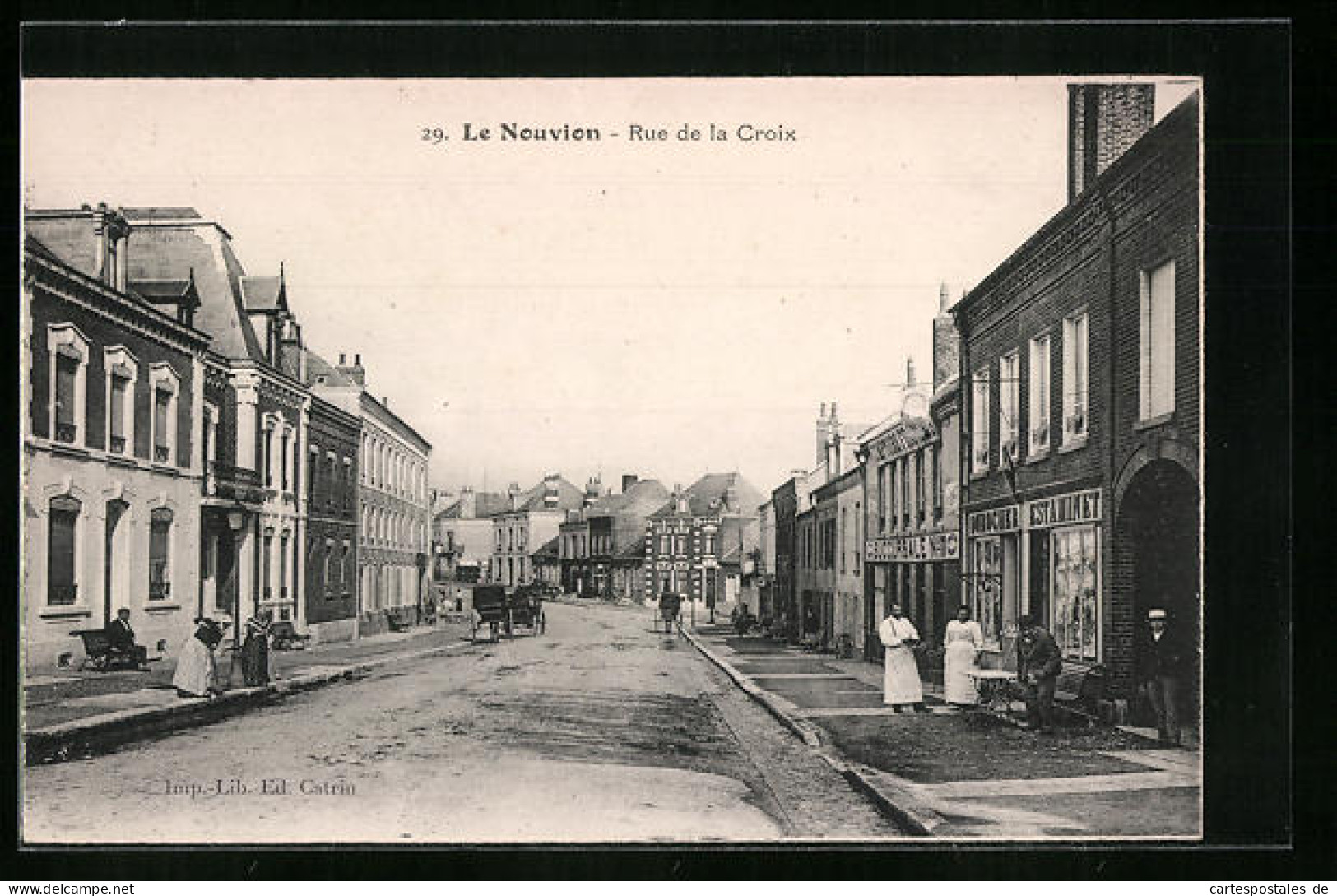 CPA Le Nouvion, Rue De La Croix  - Sonstige & Ohne Zuordnung