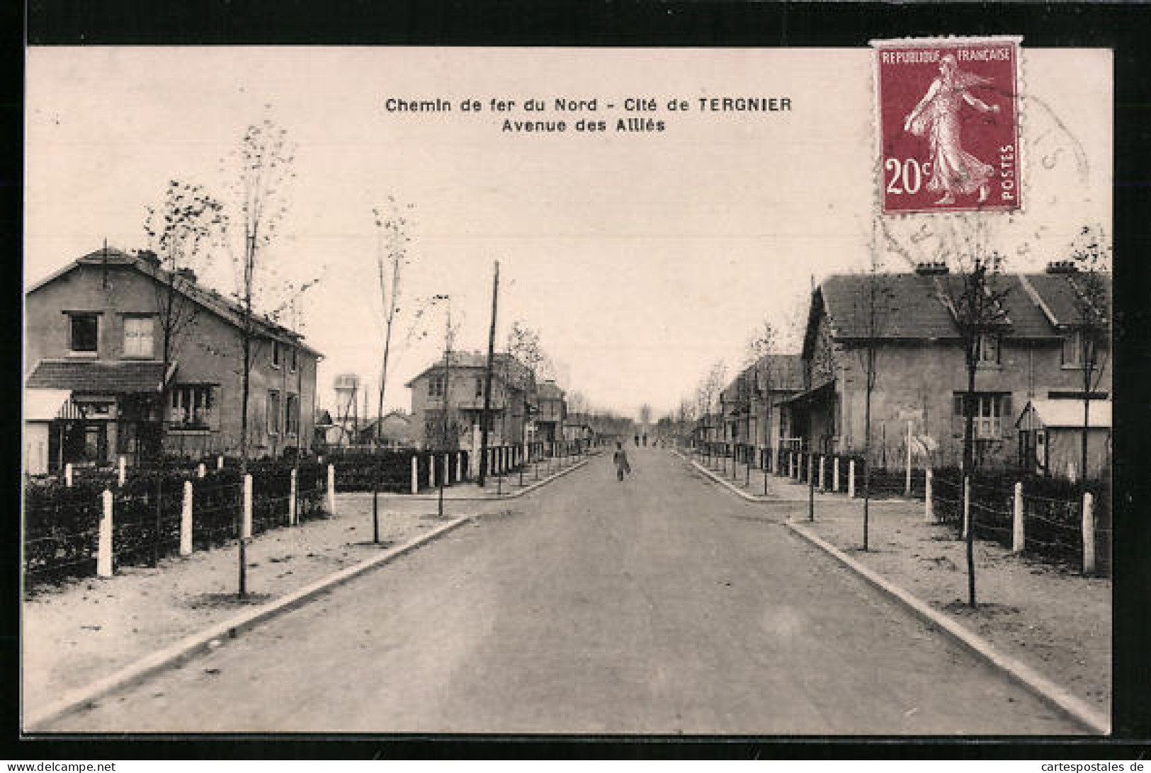 CPA Tergnier, Chemin De Fer Du Nord, Avenue Des Allés  - Sonstige & Ohne Zuordnung