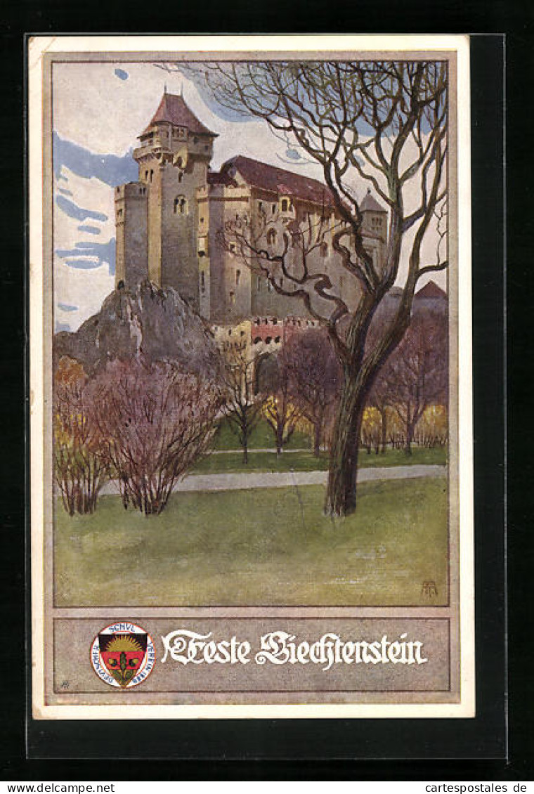 AK Deutscher Schulverein Nr. 164: Blick Zur Feste Siechenstein  - Guerra 1914-18
