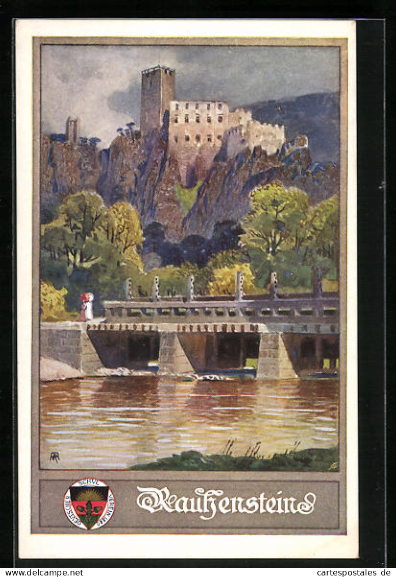 AK Deutscher Schulverein Nr. 170: Kautzenstein, Brücke Und Burg  - Guerra 1914-18