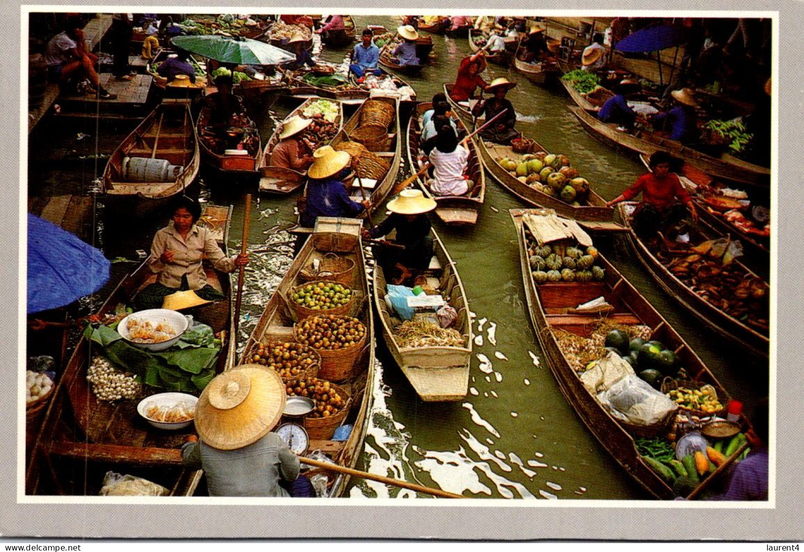 1-5-2024 (3 Z 33) Thailand (posted To France) Floating Market - Märkte