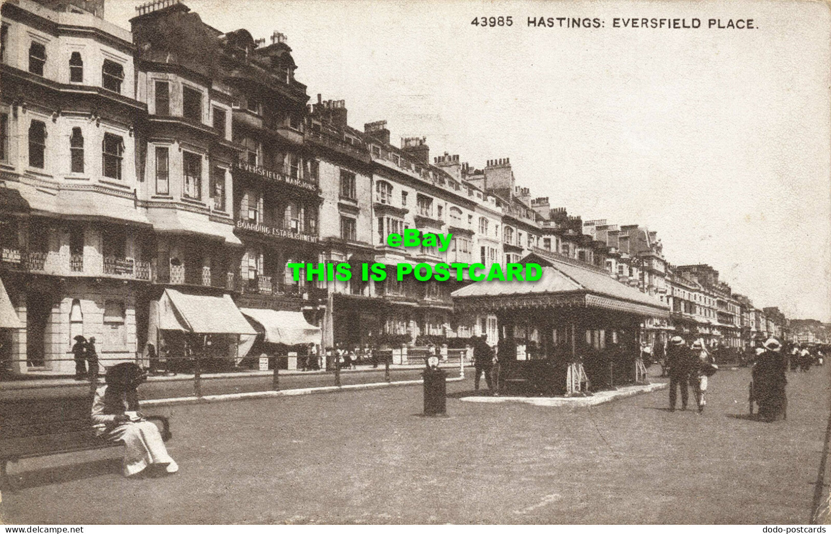 R566756 43985. Hastings. Eversfield Place. Sepiatone Series. Photochrom. 1917 - World