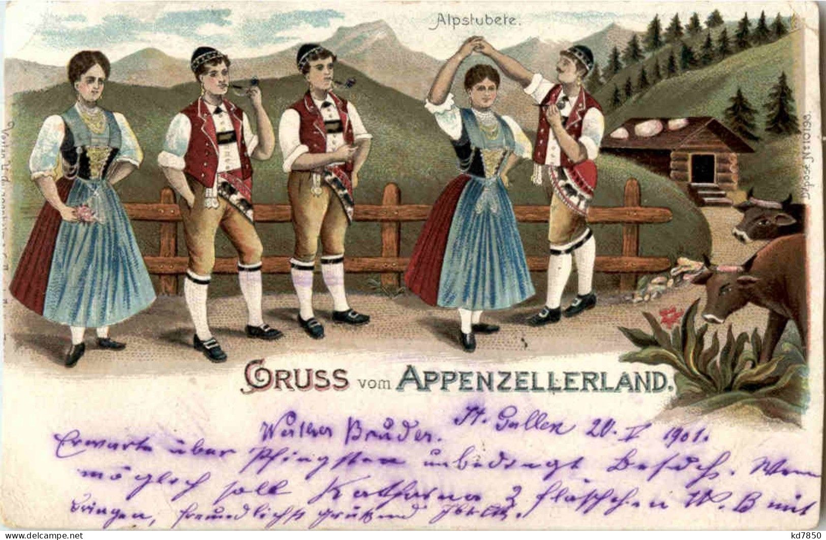 Gruss Aus Dem Appenzellerland - Litho - Autres & Non Classés