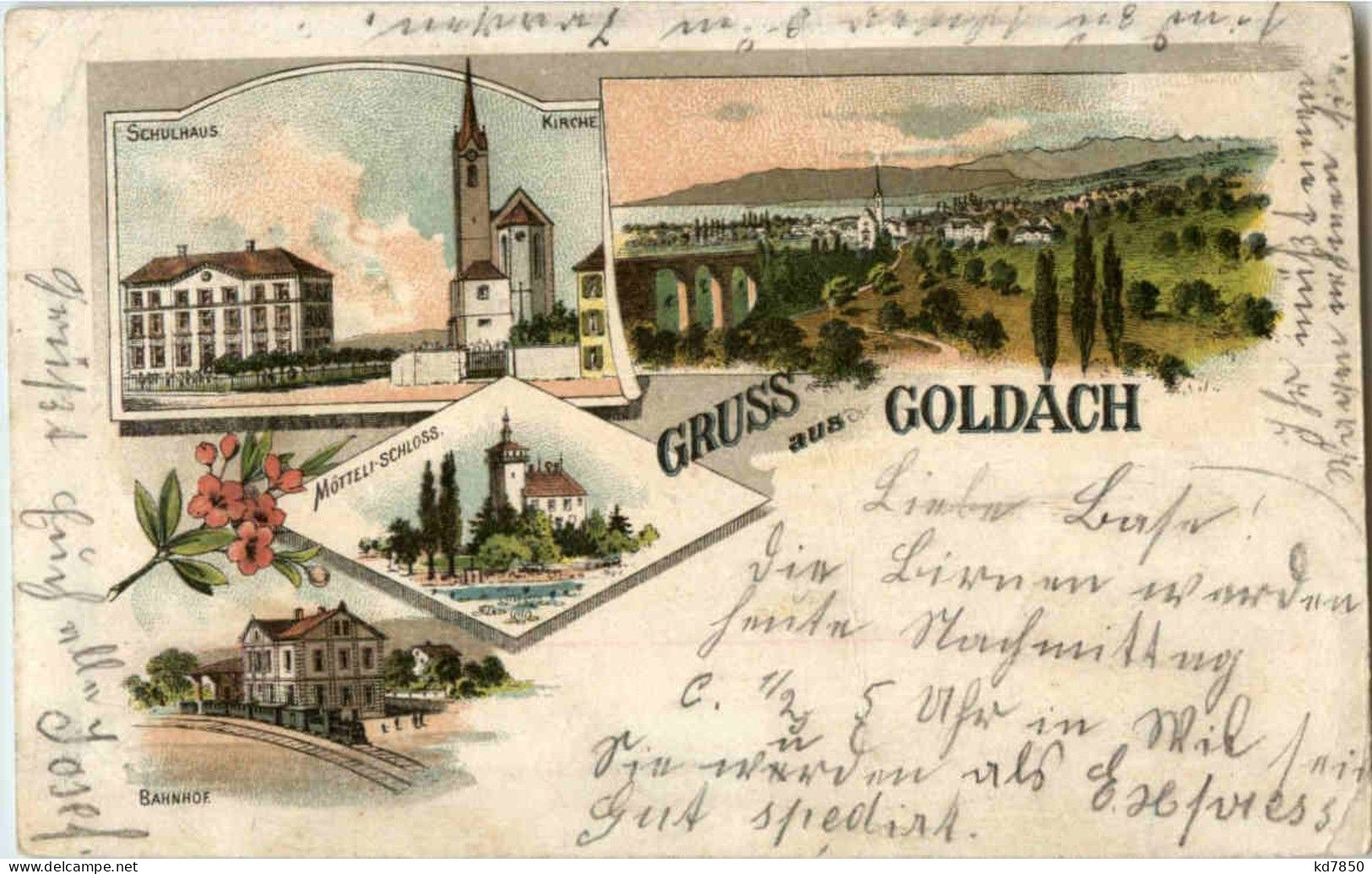 Gruss Aus Goldach - Litho - Sonstige & Ohne Zuordnung