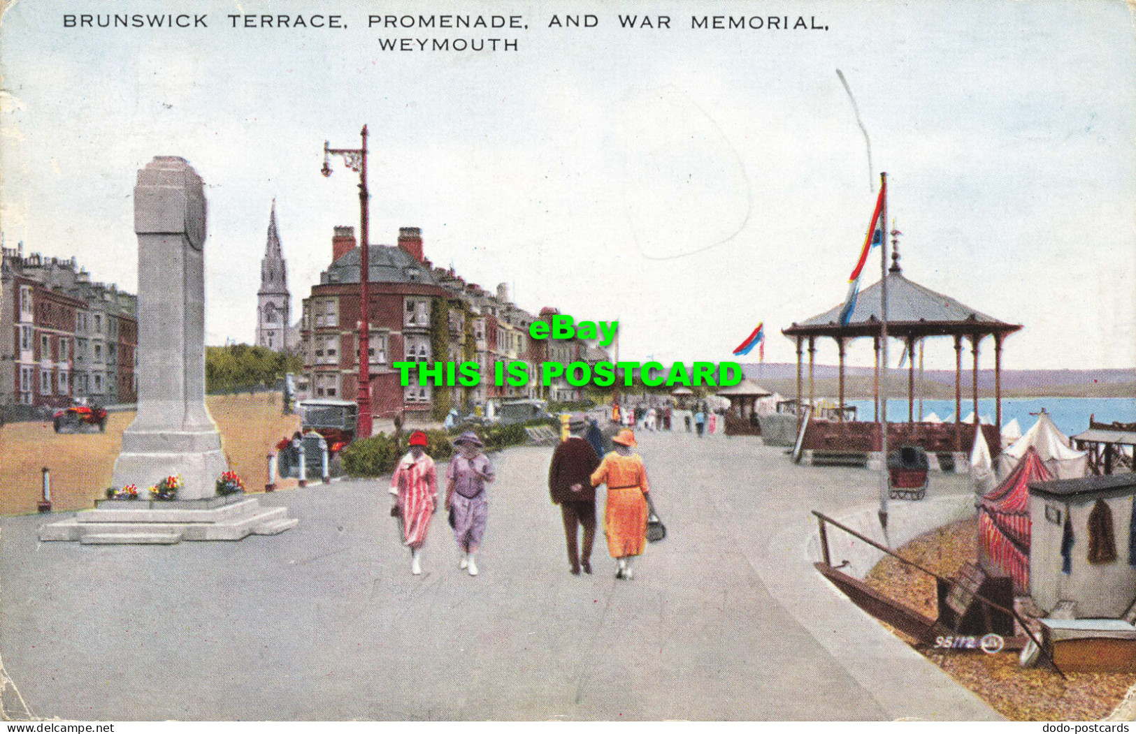 R566763 Brunswick Terrace. Promenade And War Memorial. Weymouth. 95112. Valesque - World