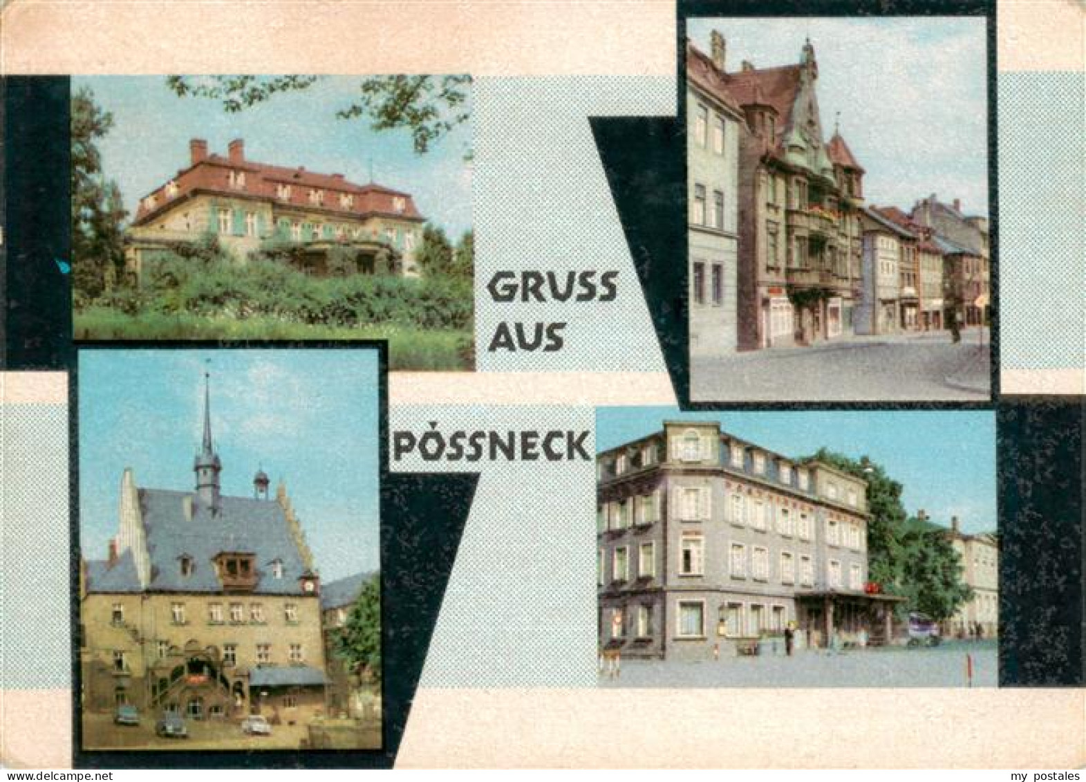 73901029 Poessneck Erholungsheim Semmelweis Rathaus Breite Strasse Posthirsch Ho - Pössneck