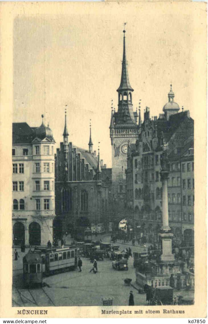 München - Marienplatz - Kartoffeltagung 1922 - Muenchen