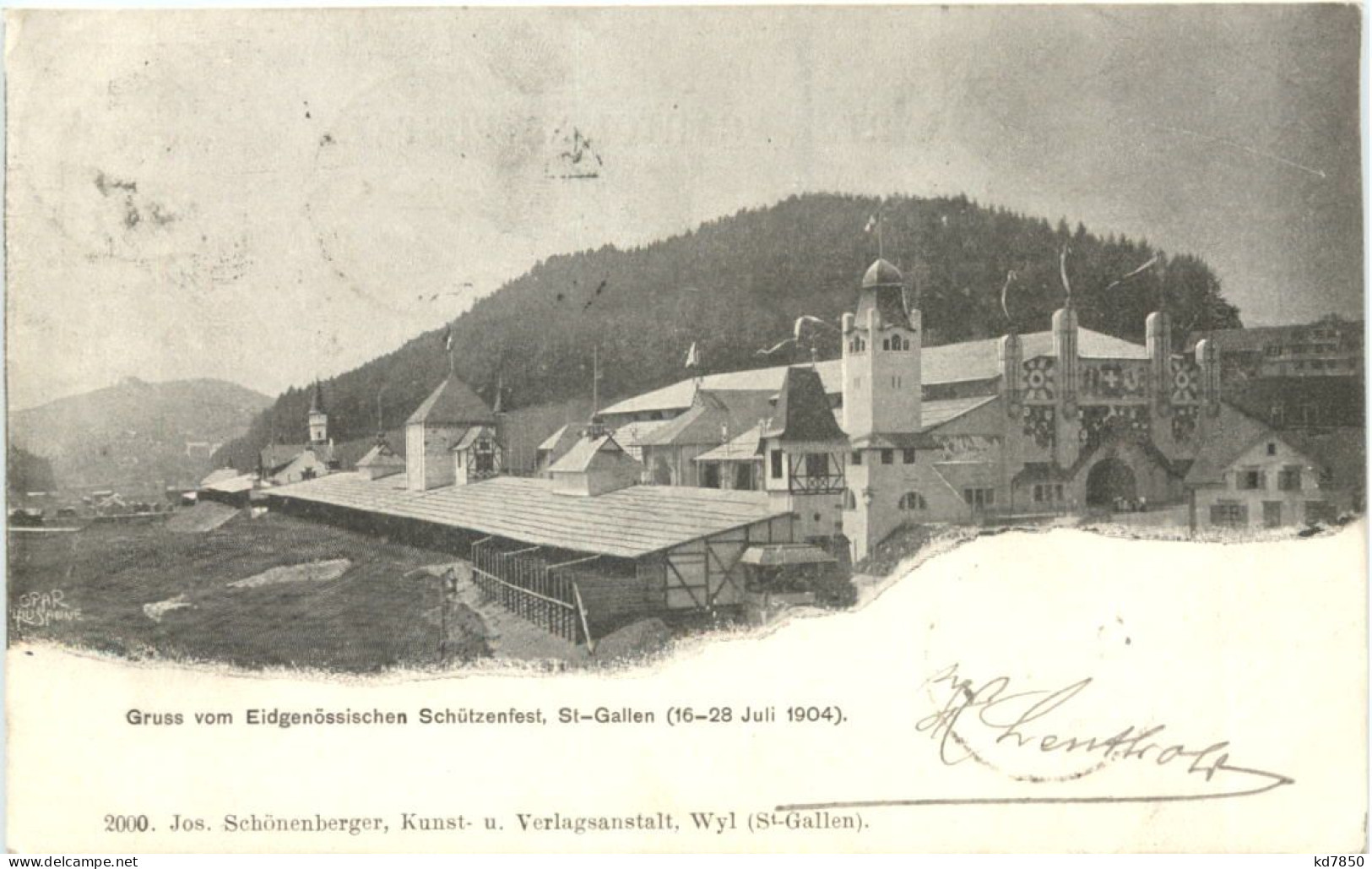St. Gallen - Gruss Vom Eidg. Schützenfest 1904 - San Gallo