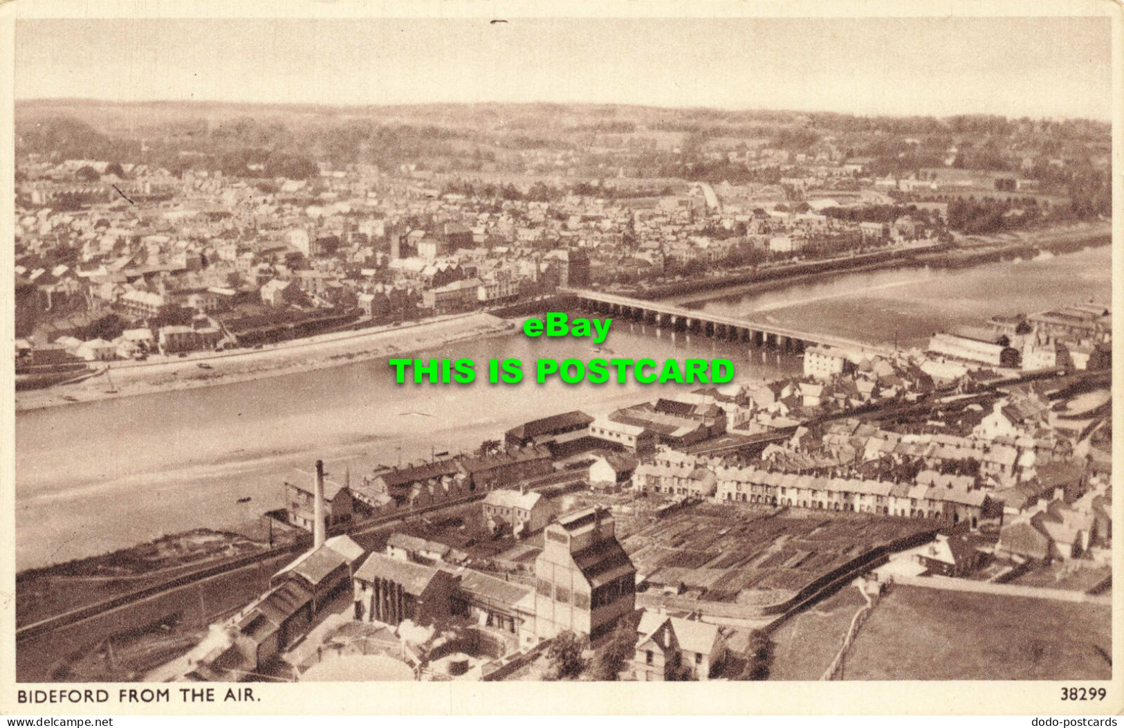 R566776 Bideford From Air. 38299. Solograph Series De Luxe Photogravure. E. A. S - World