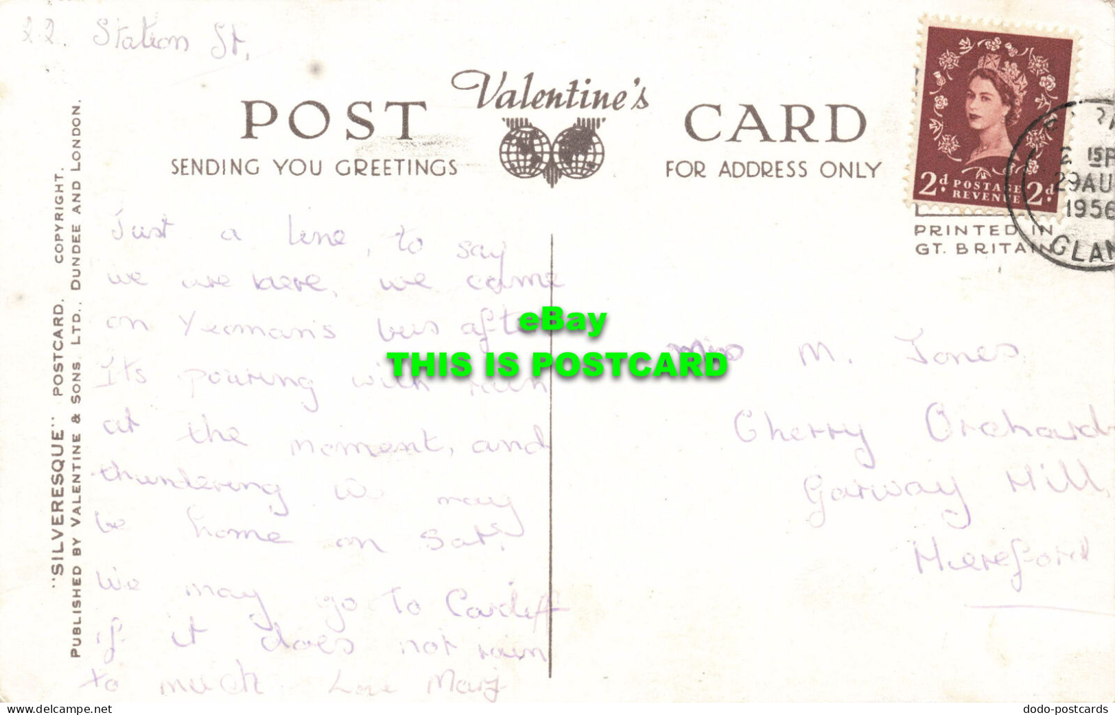 R567204 Barry Island. W. 4792. Silveresque Postcard. 1956. Valentines. Multi Vie - World