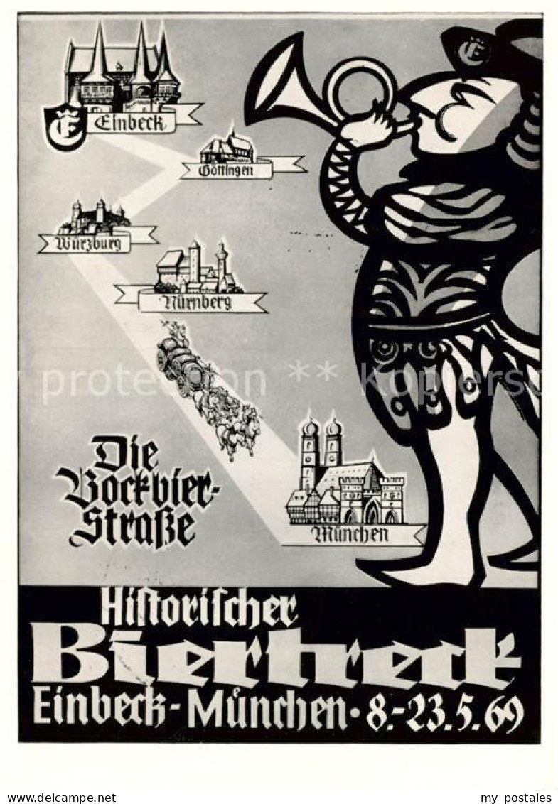 73862556 Einbeck Niedersachsen Die Bockbier Strasse Historischer Biertreck Illus - Einbeck