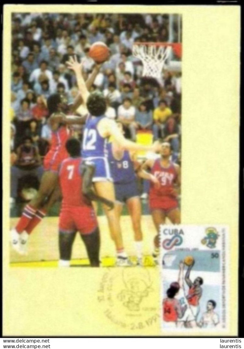 1251  Basketball - 1991 Pan American Games - Maximum Card - Cb - 2,50 . - Basket-ball