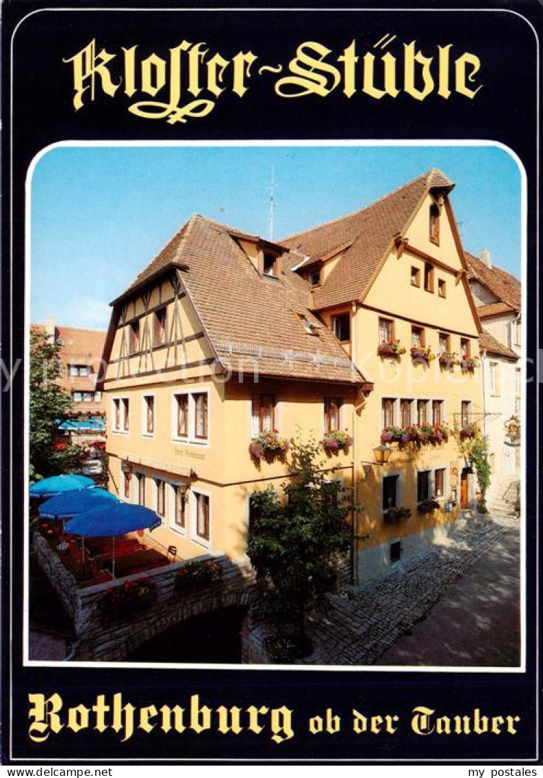 73829203 Rothenburg  Tauber Kloster Stueble  - Rothenburg O. D. Tauber