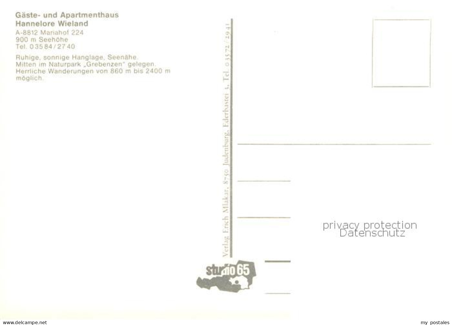 73829197 Mariahof Obersteiermark AT Gaeste Und Apartmenthaus Wieland Bildstock L - Sonstige & Ohne Zuordnung