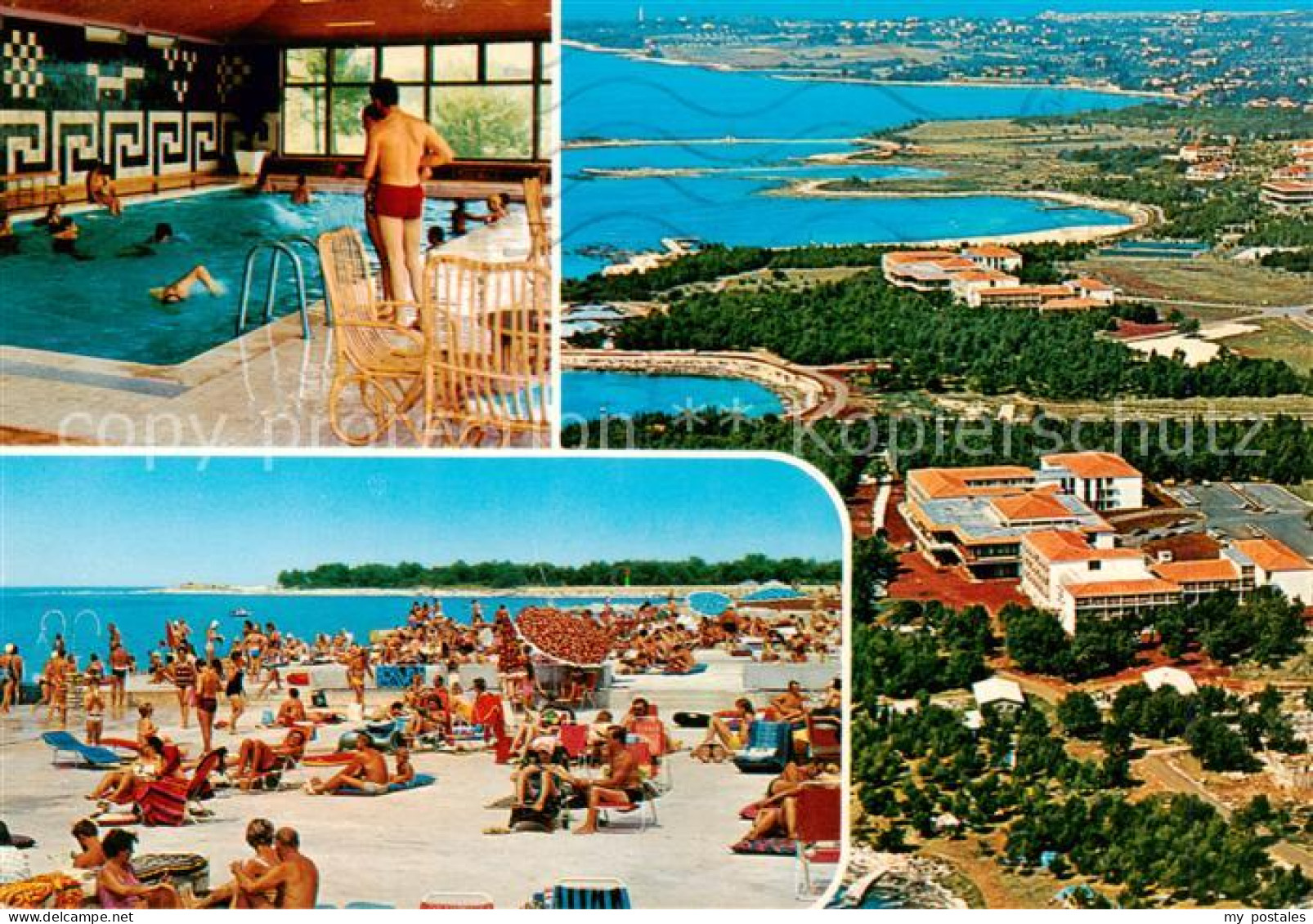 73829148 Umag Umago Istrien Katoro Hotel Koral Strand Fliegeraufnahme Umag Umago - Kroatien