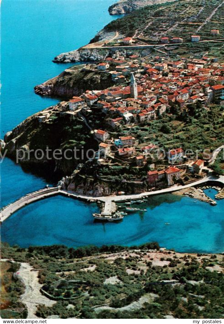 73829147 Vrbnik Croatia Kaku Fliegeraufnahme  - Croatie