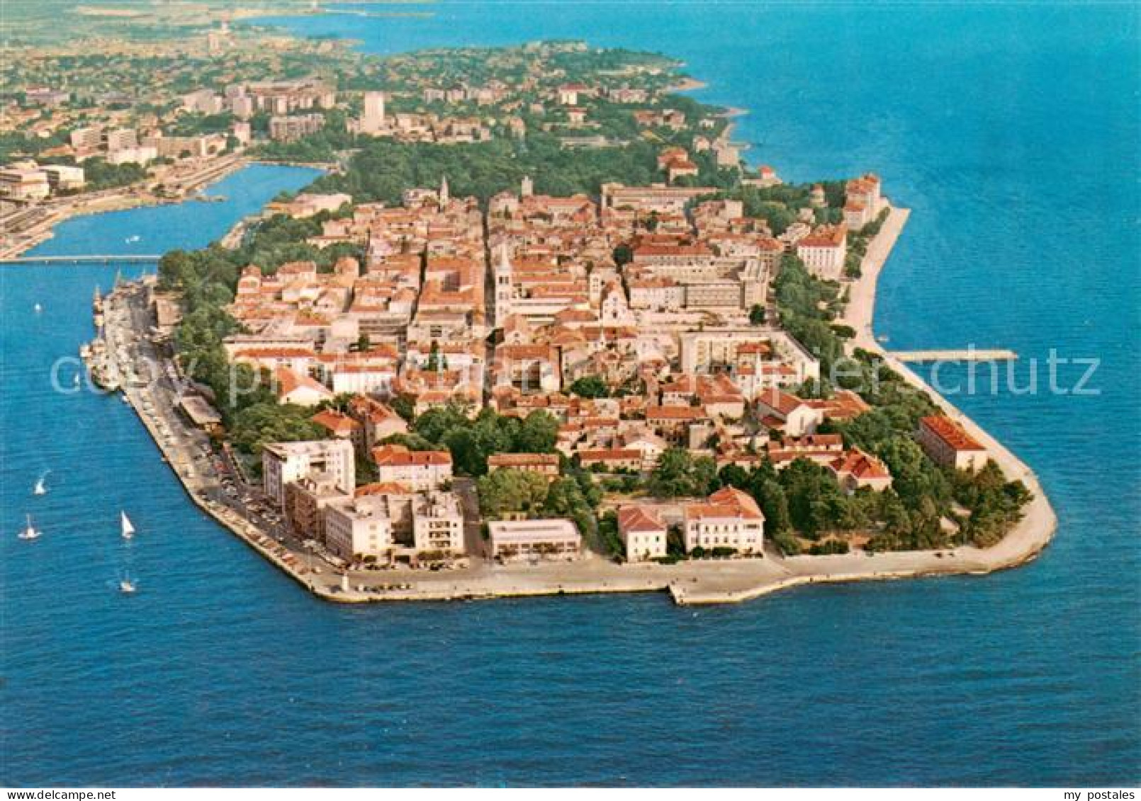 73829146 Zadar Zadra Zara Croatia Fliegeraufnahme  - Kroatien