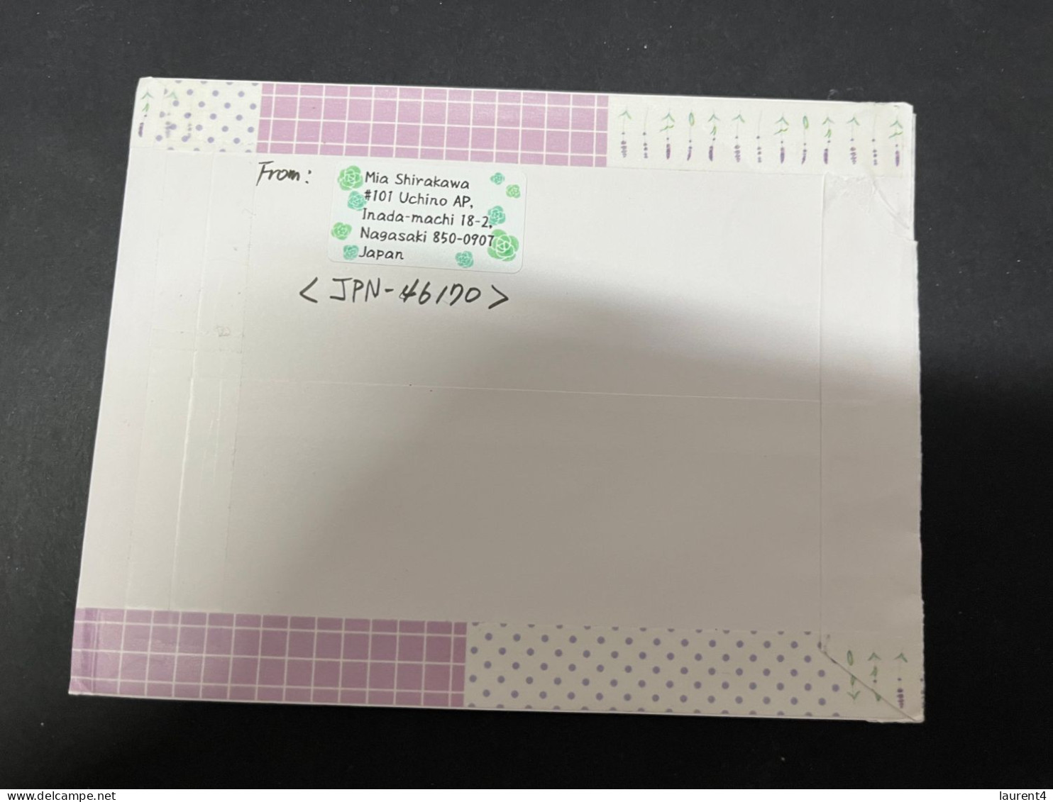 1-5-2024 (3 Z 34) Letter Posted From Japan To Australia In 2024 (2 Cover) With Flowers Stamps - Cartas & Documentos