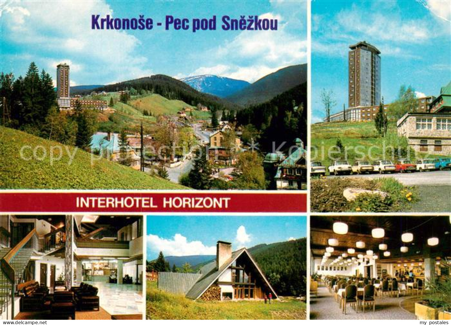 73829118 Pec Pod Snezkou CZ Panorama Interhotel Horizont Vstupni Hala Restaurace - Tchéquie