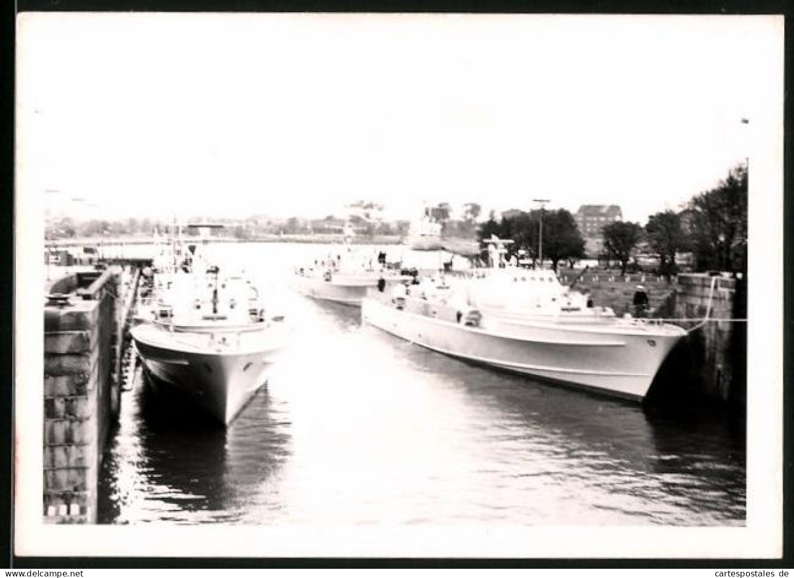 Fotografie Kriegsschiffe - Torpedoboote Der Bundesmarine Im Hafen  - Guerre, Militaire