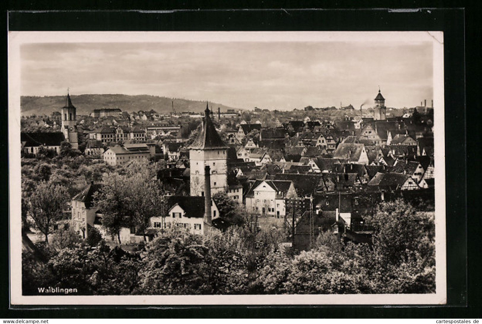 AK Waiblingen, Gesamtansicht Aus Der Vogelschau  - Waiblingen