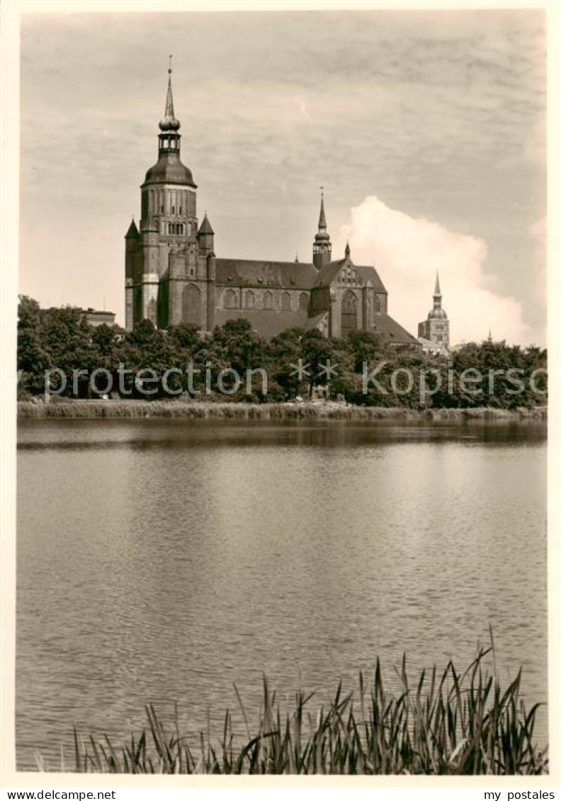 73829048 Stralsund Marienkirche Mit Frankenteich  - Stralsund