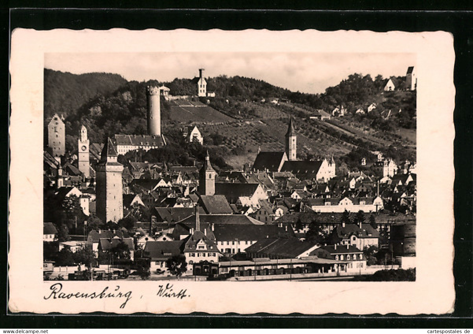 AK Ravensburg, Ortsansicht Aus Der Vogelschau  - Ravensburg