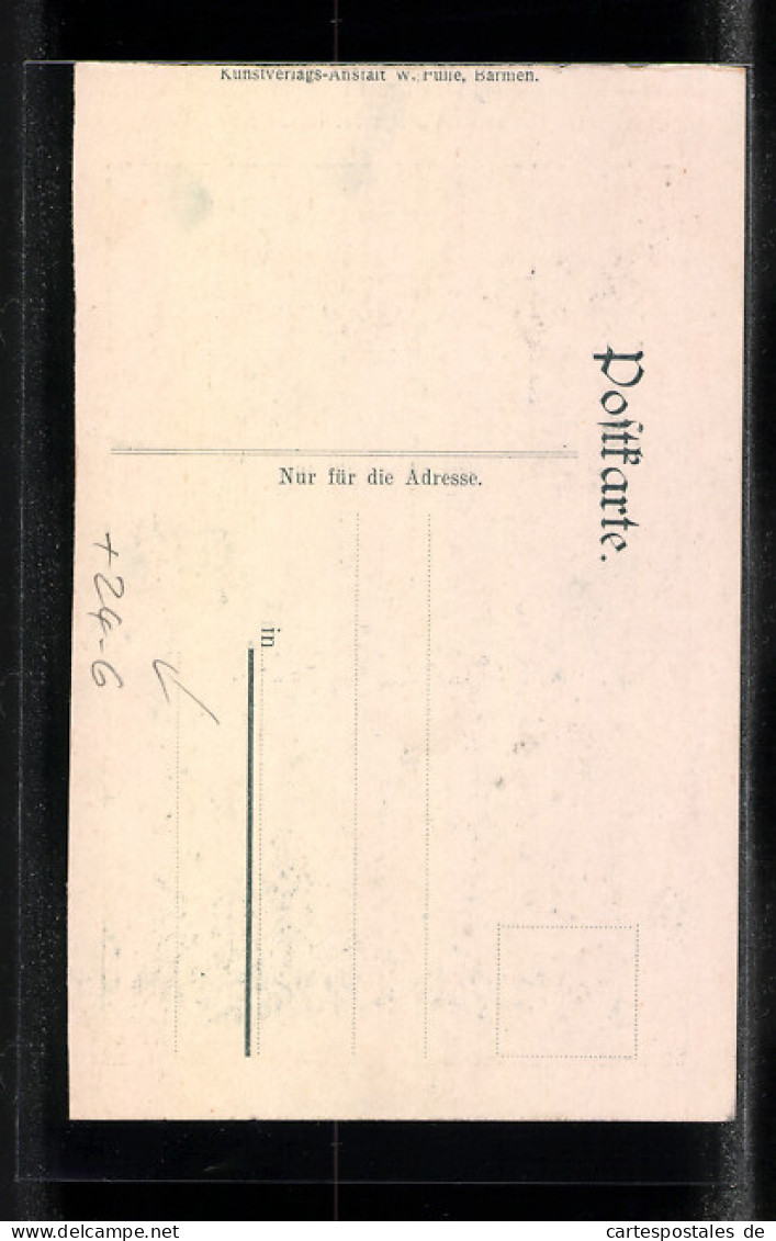 AK Solingen, Sturm-Katastrophe Am 14.08.1906, Zerstörtes Haus Dorperhof  - Floods