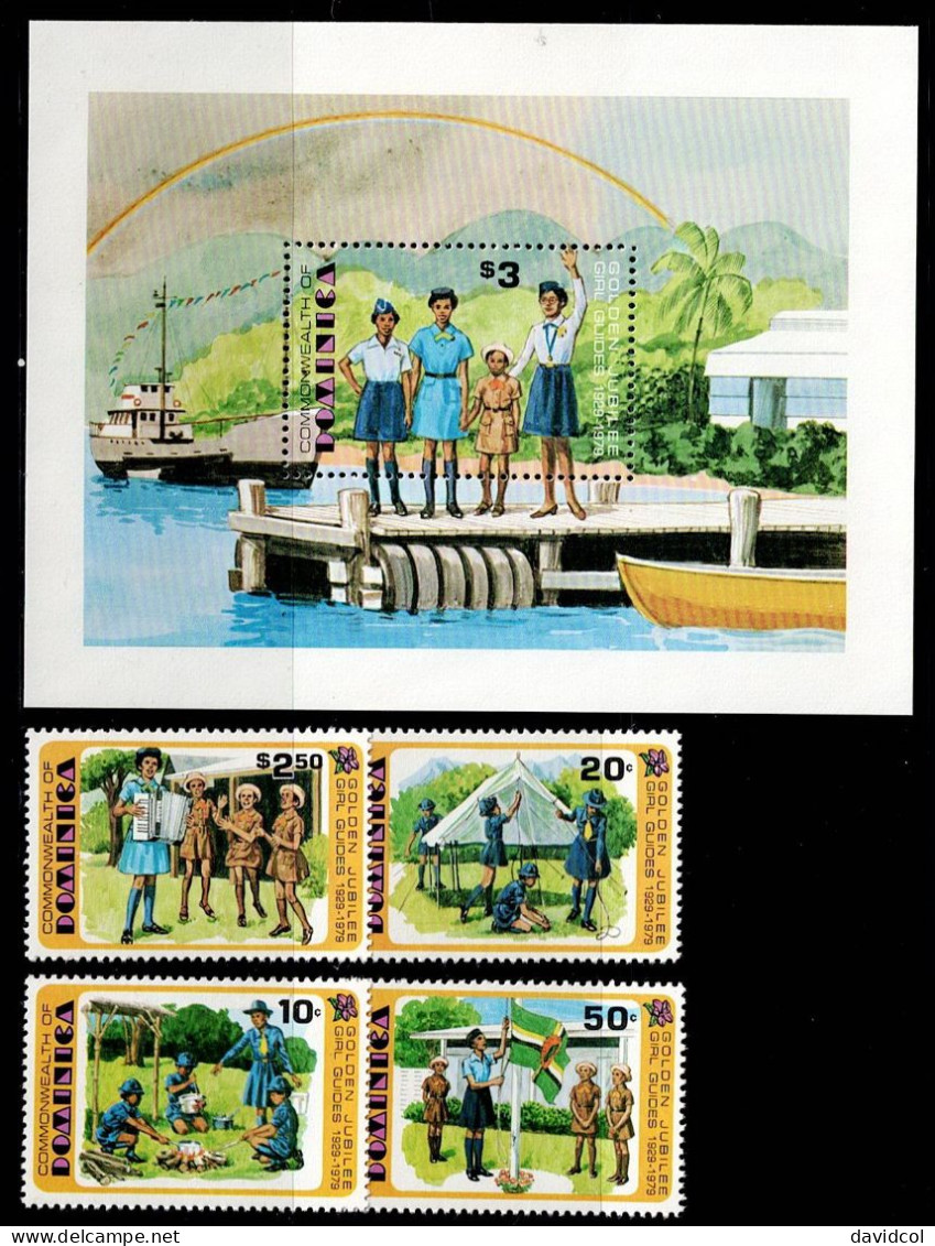 DOM-04- DOMINICA - 1979 - MNH -SCOUTS- GIRL GUIDES - Dominica (...-1978)