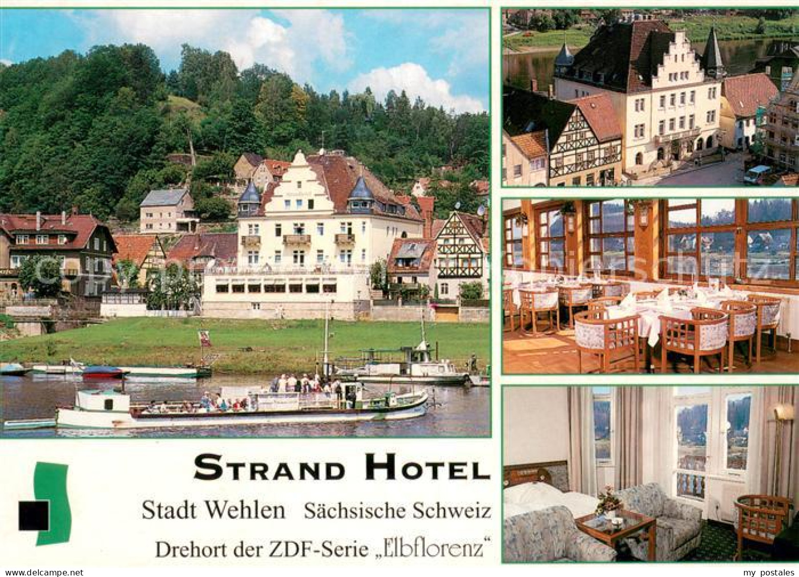 73663582 Wehlen Sachsen Strandhotel Gastraeume Zimmer Wehlen Sachsen - Andere & Zonder Classificatie