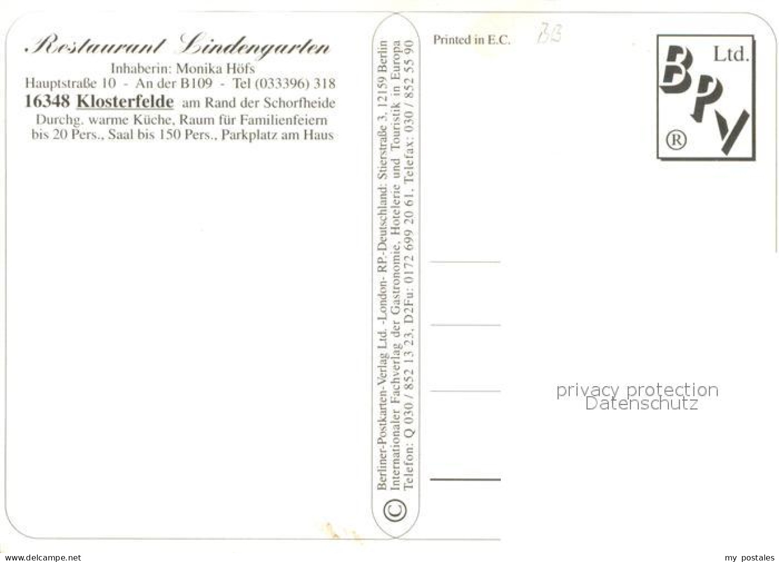 73663339 Klosterfelde Restaurant Lindengarten Klosterfelde - Wandlitz