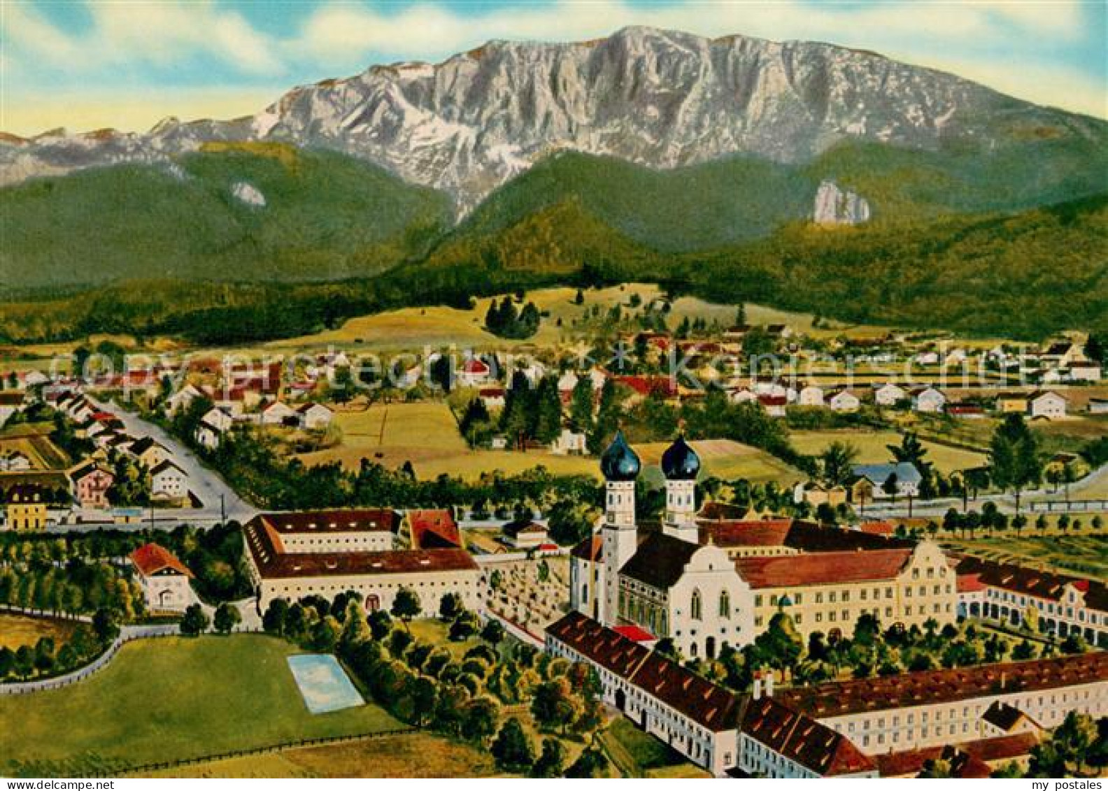 73663198 Benediktbeuern Aeltes Kloster Oberbayerns Mit Benediktenwand Aus Der Vo - Other & Unclassified